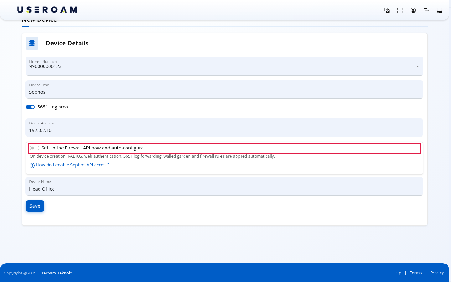 Set up the Firewall API now and auto-configure switch