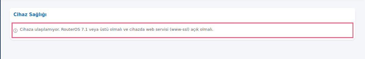 Cihaza ulaşılamıyor hatası bir kartın içinde
