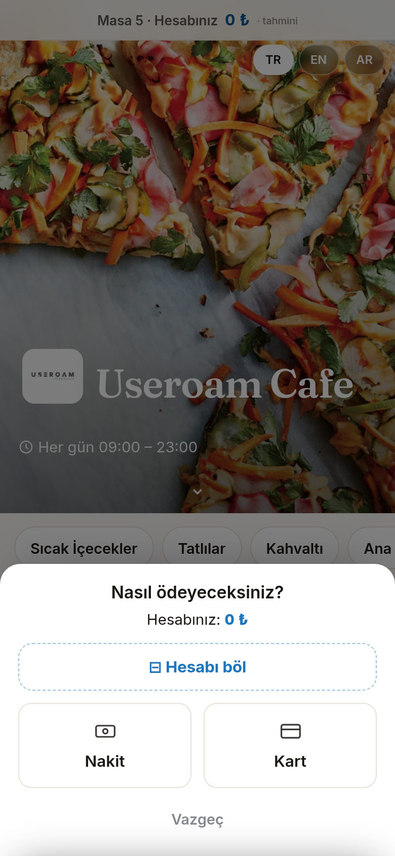 Nasıl ödeyeceksiniz penceresi