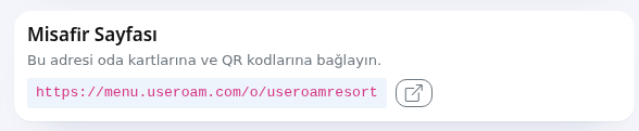 Misafir Sayfası adresi