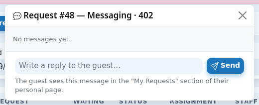 Messaging window