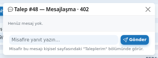 Mesajlaşma penceresi