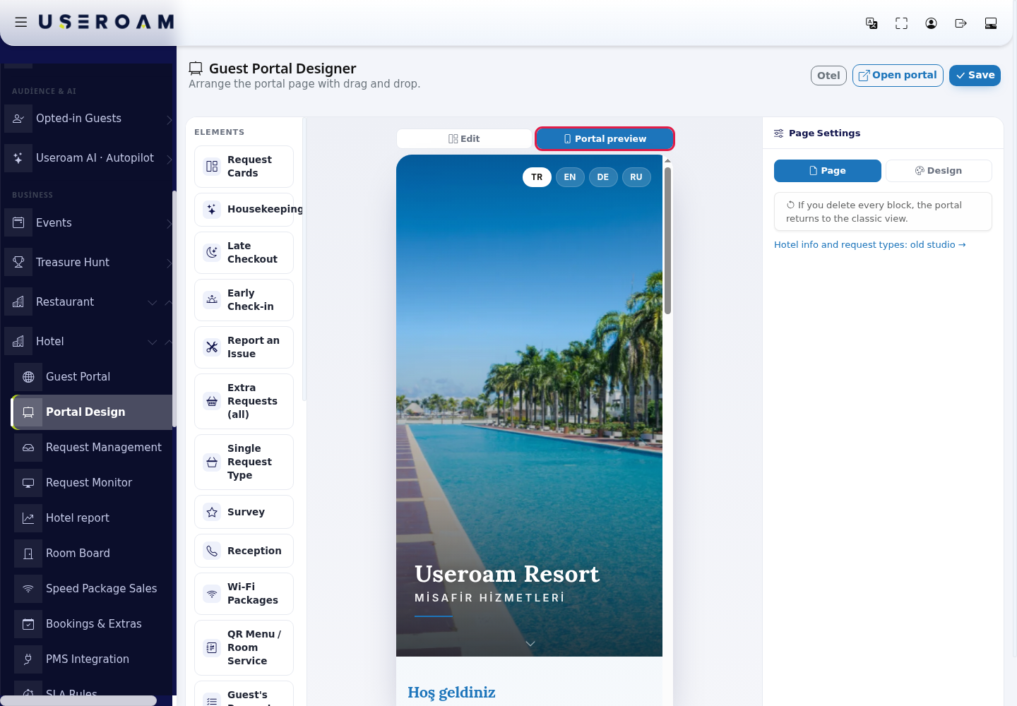 Portal preview view