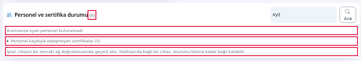 Aramanıza uyan personel bulunamadı