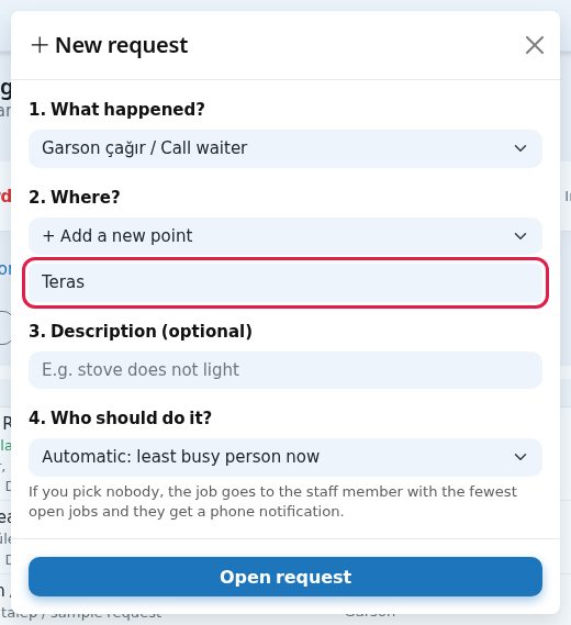 Add a new point option