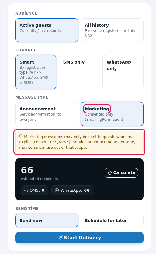 Marketing choice and the KVKK warning